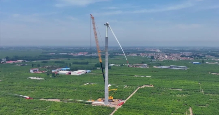 “全球第一吊”再臨燕趙！166米，XCA4000助力華北綠電
