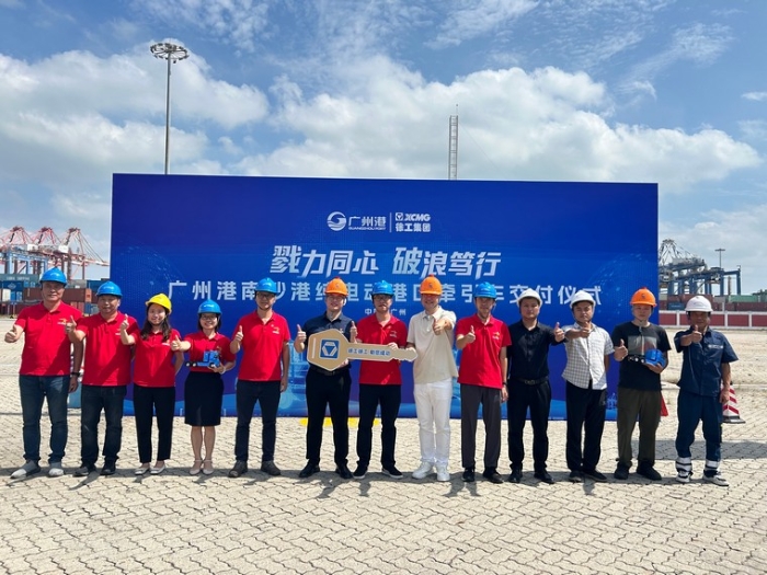 全力以赴！徐工純電動(dòng)港口牽引車綠動(dòng)廣州南沙港